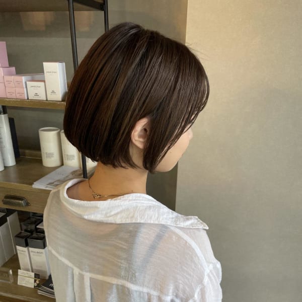 大人可愛い/ミニボブ|latte hair lily