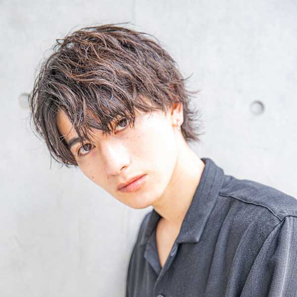 【小久保style】メンズカットツーブロックツイストウルフ