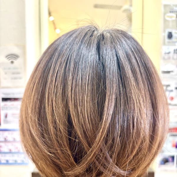 グラデーションカラー×ショートボブ|reve by first 岩切店