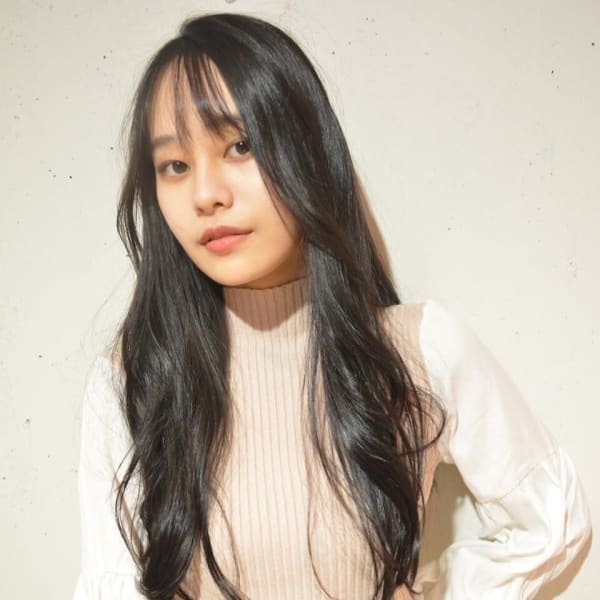 ゆる巻きロング/髪質改善/艶感ブラック|【全席半個室サロン】Natural 元住吉店