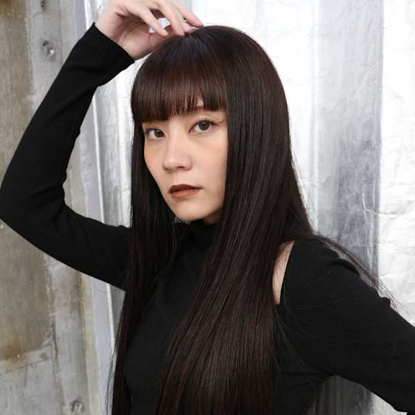 ステップボーンカットロングスタイル/レッドブラウン