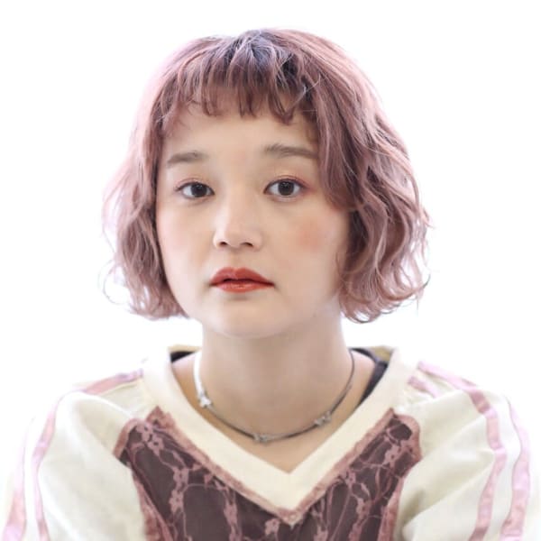 10代20代30代癖毛風ボブパーマ