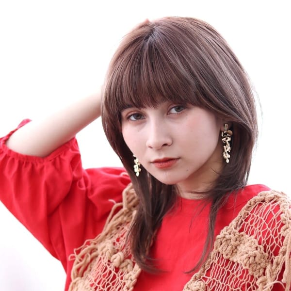 20代30代40代ウルフヘアレイヤーカットマッシュバング