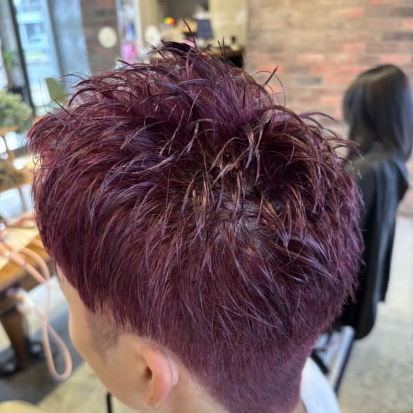 デザインカラー/メンズカラー/ピンクパープル