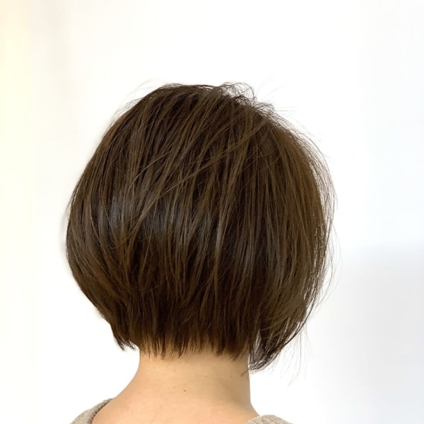 大人可愛い大人美人くすみカラーアッシュグレーベージュ|QUALIS 上板橋店