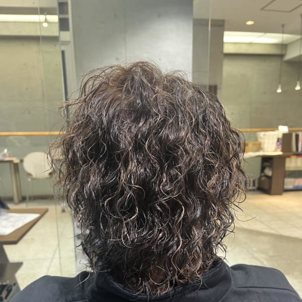 メンズスパイラルパーマ