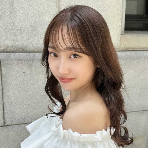 艶感カラーと王道セミロング【銀座/有楽町】30代40代50代|銀座 Respia