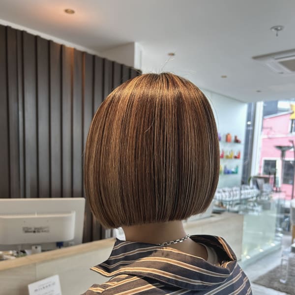 白髪ぼかしハイライト