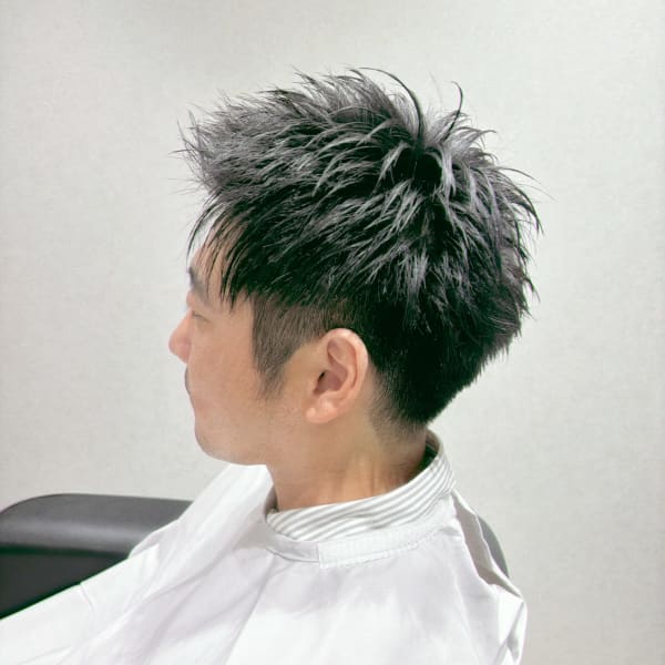 刈上げ×アップバング×ベリーショート×ビジネス|Root.Lab private hairsalon