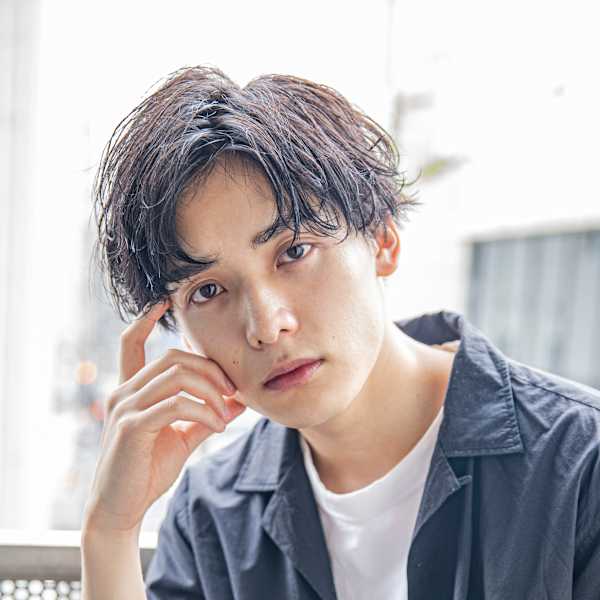 【小久保style】メンズカットツーブロックツイストウルフ|CITY