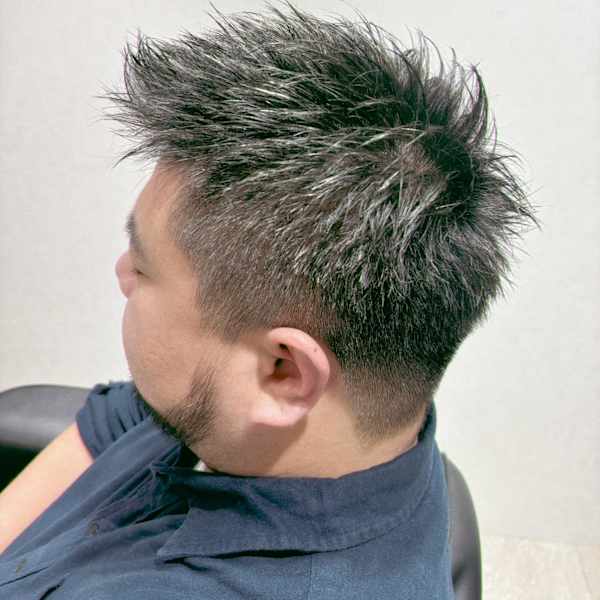 刈上げ×アップバング×スパイキーショート×ビジネス|Root.Lab private hairsalon