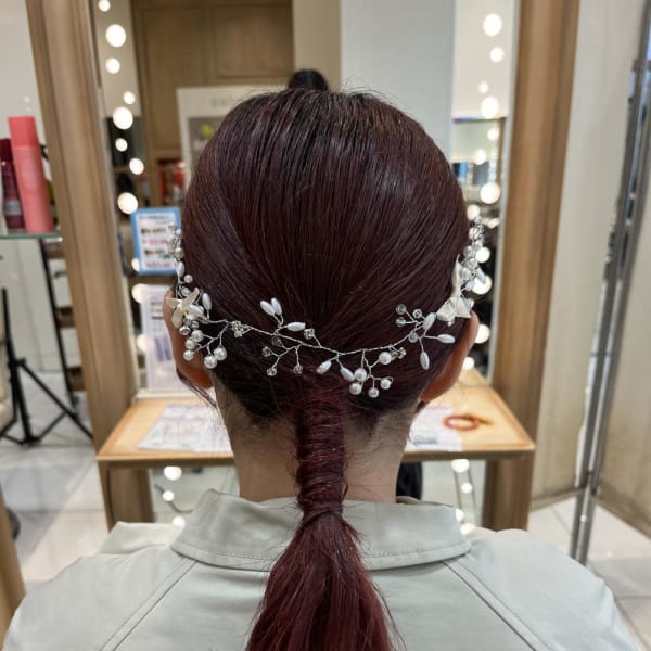 ［なつな］お呼ばれヘア/タイト編みおろし