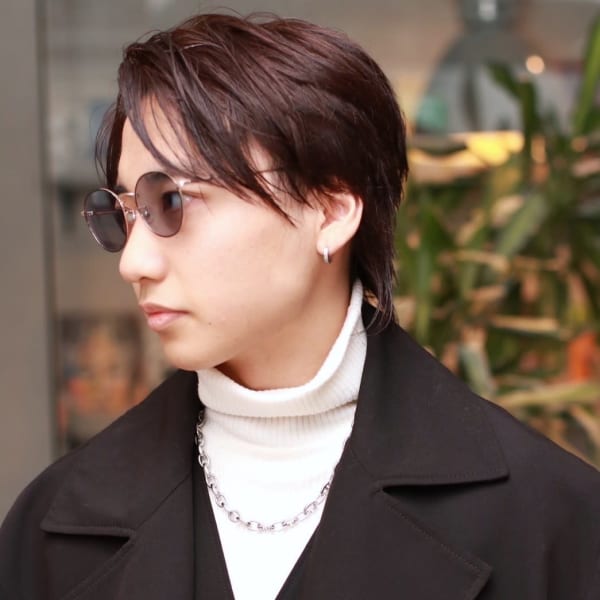 ストレート　マッシュショート　レッドブラウン　爽やか　20代|Men's Salon bloc