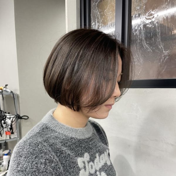 大人可愛い/大人ボブ|latte hair lily