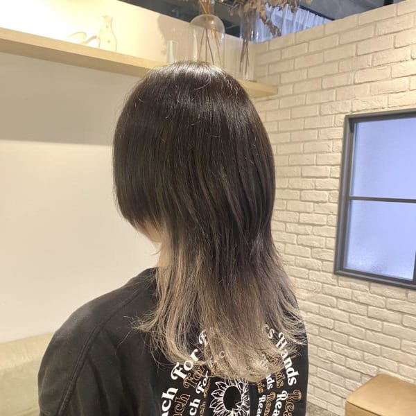 黒髪/ボブウルフ/ネビージュ/小顔/ワンレン/仙台/髪質改善|ブリーチ&トリートメント&ショート HETTU 仙台駅前店