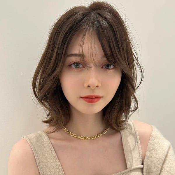 髪質改善外ハネ顔回りレイヤーボブ美髪【Zina荻窪】