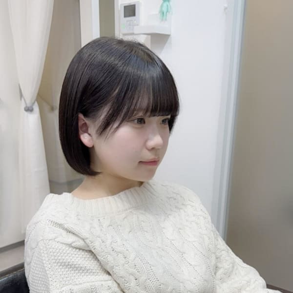 コンパクトボブ/ぱつっとボブ/ワンレンボブ/ぱっつん前髪