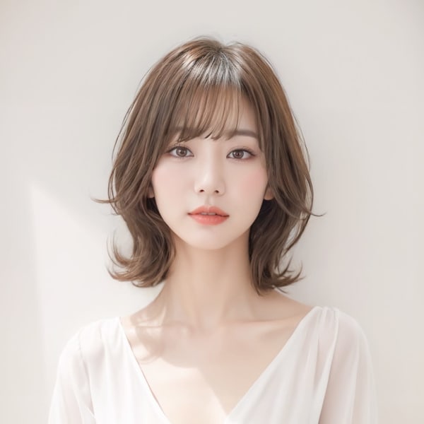 外ハネ くびれ ショート