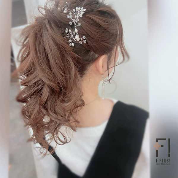hairmake&nail F PLUS!× ふわふわポニー