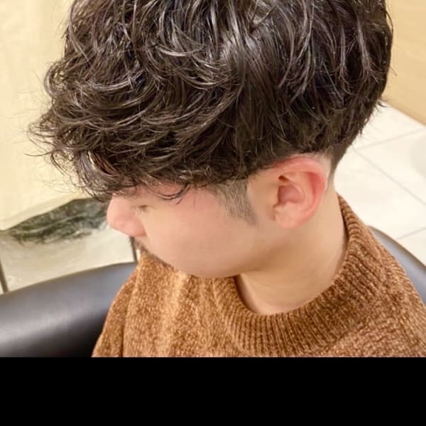 ツーブロ　マッシュ