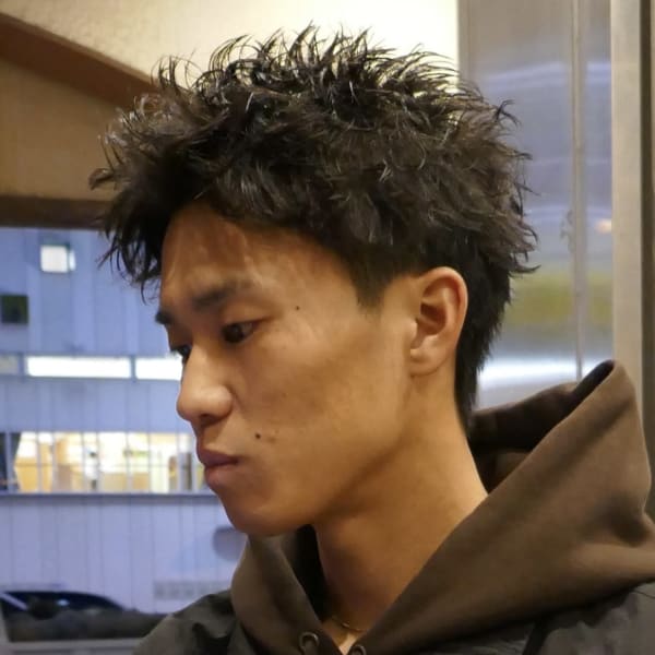 スパイキーショート　パーマ|LOUWE by fifth立川北口［メンズサロン]