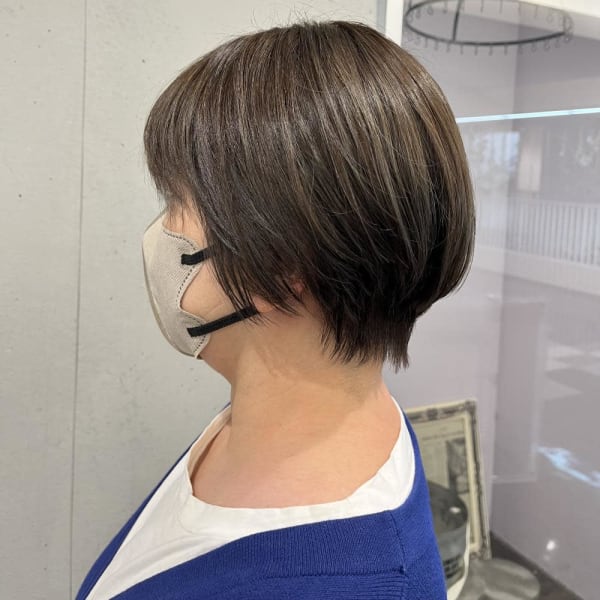 白髪ぼかしハイライト