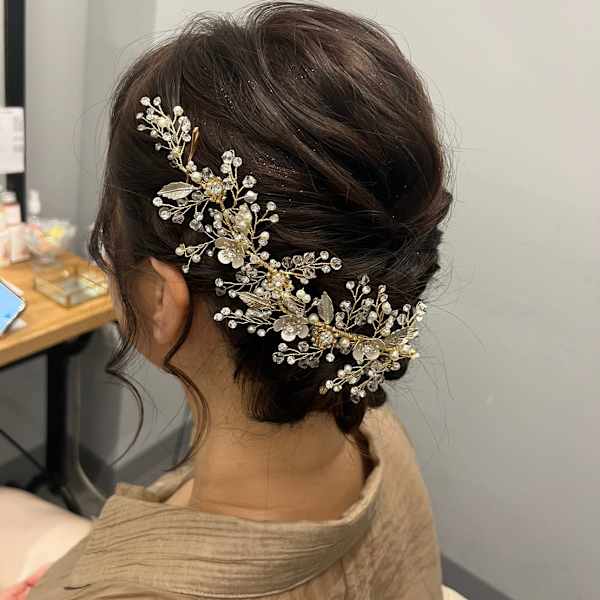 《ROW 川崎》パーティヘアアレンジ結婚式ヘアセット