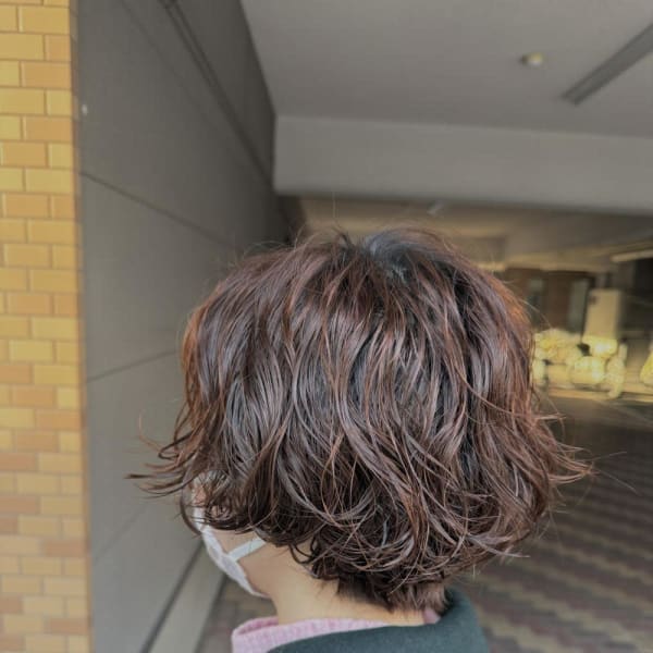 ショートボブパーマ