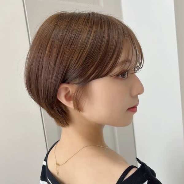 髪質改善イメチェン丸みショート美髪*Zina船橋南口