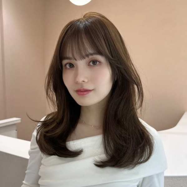 髪質改善小顔レイヤーベージュロング美髪*Zina南草津