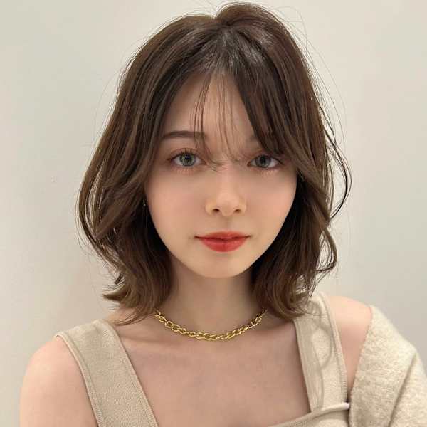 髪質改善外ハネ顔回りレイヤーボブ美髪*Zina南草津
