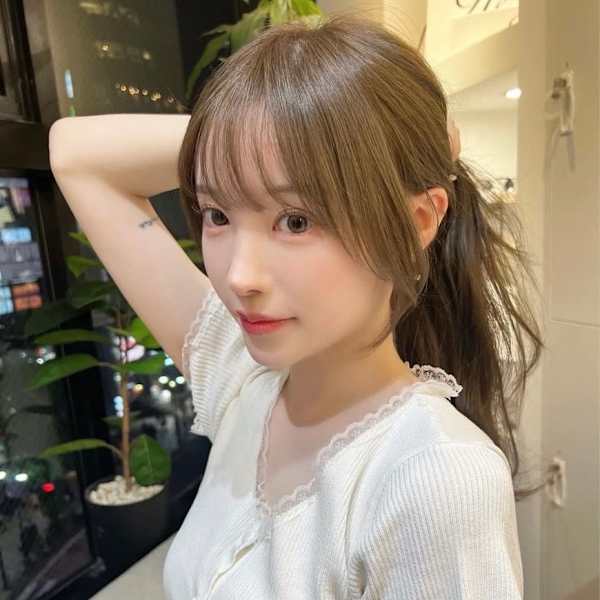 髪質改善小顔前髪ダークブラウン美髪*Zina高田馬場