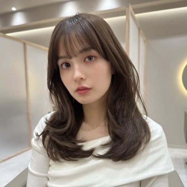 髪質改善小顔カットマロンブラウン美髪*Zina横浜|全席個室美容室 Zina 横浜 髪質改善&トリートメント【ジーナ】