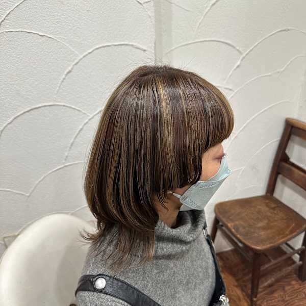 白髪ぼかしハイライト