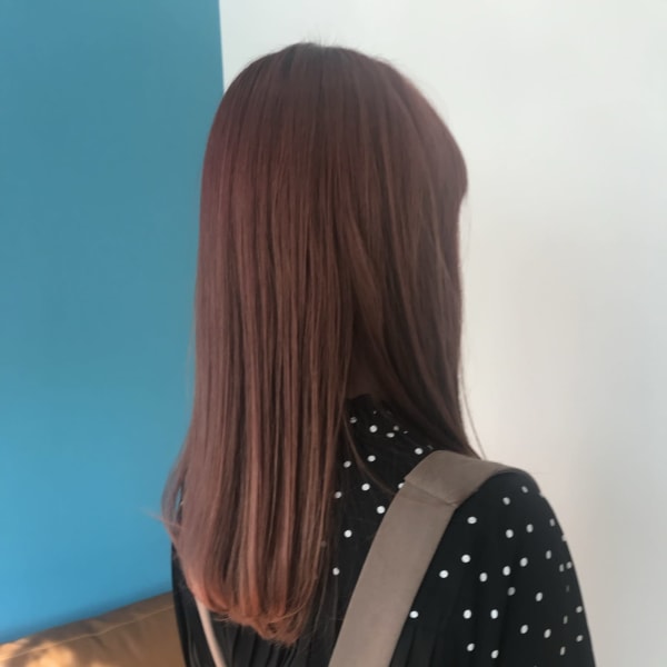 チェリーレッド×ロング×ストレート|UNPEU