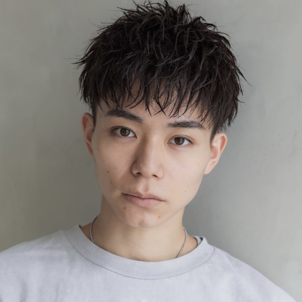 ベリーショート/ダークアッシュ/秋冬ヘア/ニュアンスパーマ