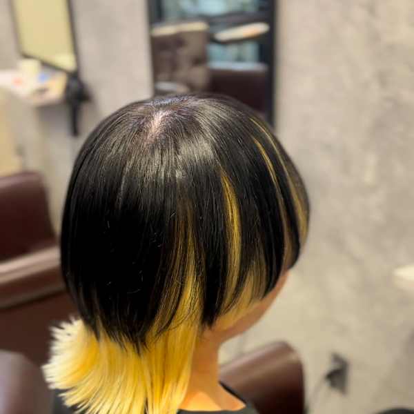 アンブレラカラー×抜きっぱなしブロンド