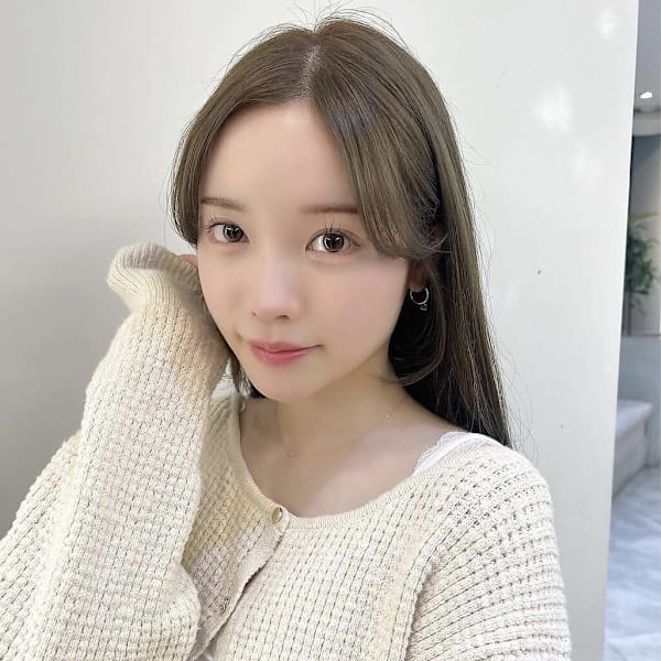 髪質改善アッシュオリーブストレート美髪*Zina札幌