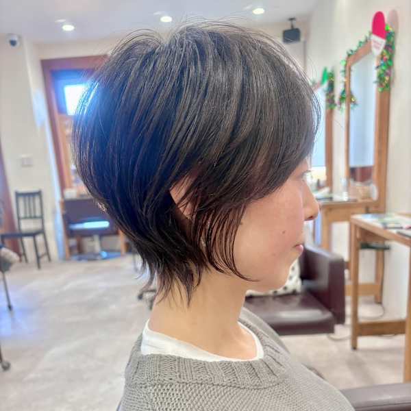 くびれショート/美シルエット/グレージュ/20代30代40代|RAPPOR 豊四季店