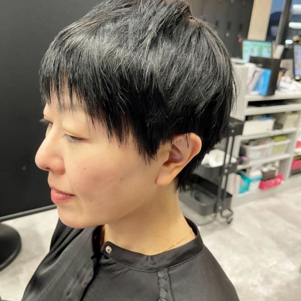 カジュアルショート/ジグザグバング/王道ベリーショート