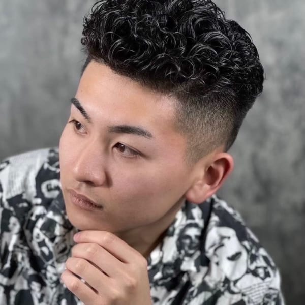 宮城リョータ風ショートスタイルパーマ