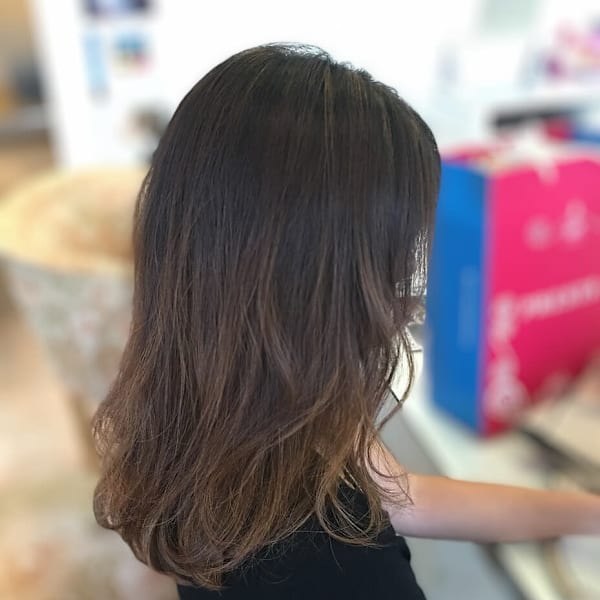 ノンブリーチ/ナチュラルハイライト/グラデーション|カラー専門店 color lover 自由が丘