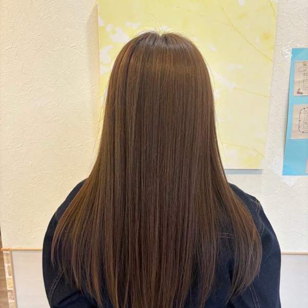 【hair salon Wish】カーキ系カラー