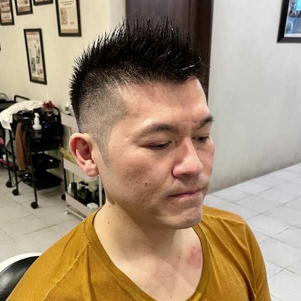 【40代 男性】ロンドンスパイキーモヒカン（大宮/バーバー）