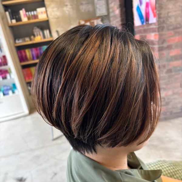 大人ボブ/前下がり/美シルエット/小顔カット|GOOD NEIGHBORS 水戸