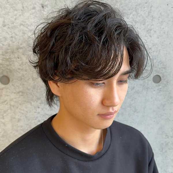 黒髪大人パーマ