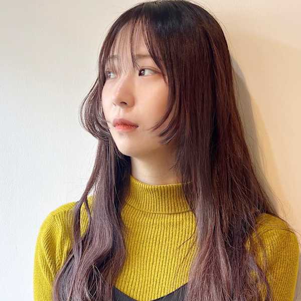 姫カットロングローレイヤー×レッドバイオレット|DERE-DIR face by NEUTRAL