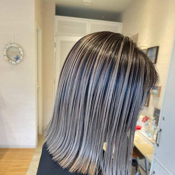 バレイヤージュ/デザインカラー/コントラスト/ハイライト