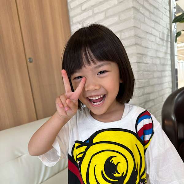 小さなお客様のカット