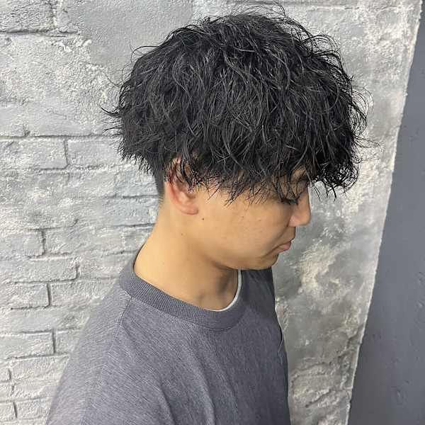 メンズマッシュ／ツイストスパイラルパーマ